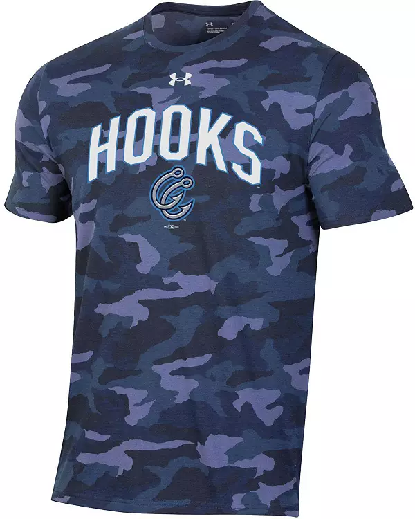 Under Armour Men's Corpus Christi Hooks Camo Performance T-Shirt - Navy - L Each