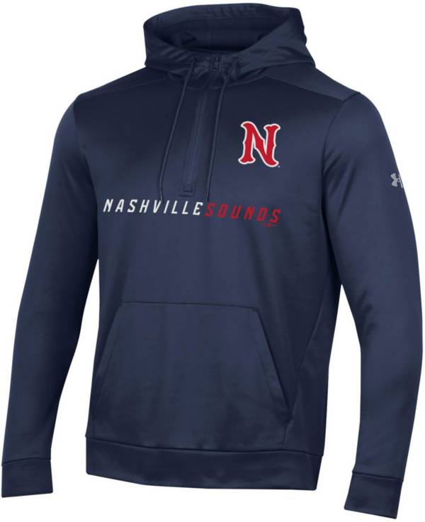 Under Armour Men's Nashville Sounds Navy 1/4 Zip Hoodie | Dick's ...