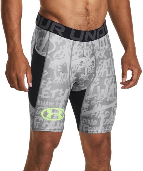  Under Armour Men's Hotgear Sonic Compression Shorts,  Black/White, S : Clothing, Shoes & Jewelry