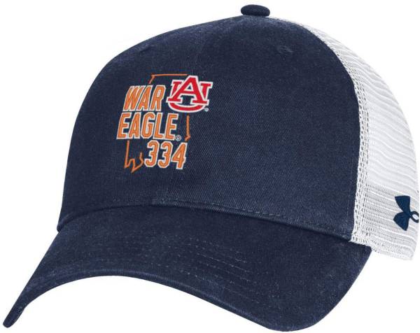 Under Armour Men's Auburn Tigers Blue Area Code Adjustable Trucker