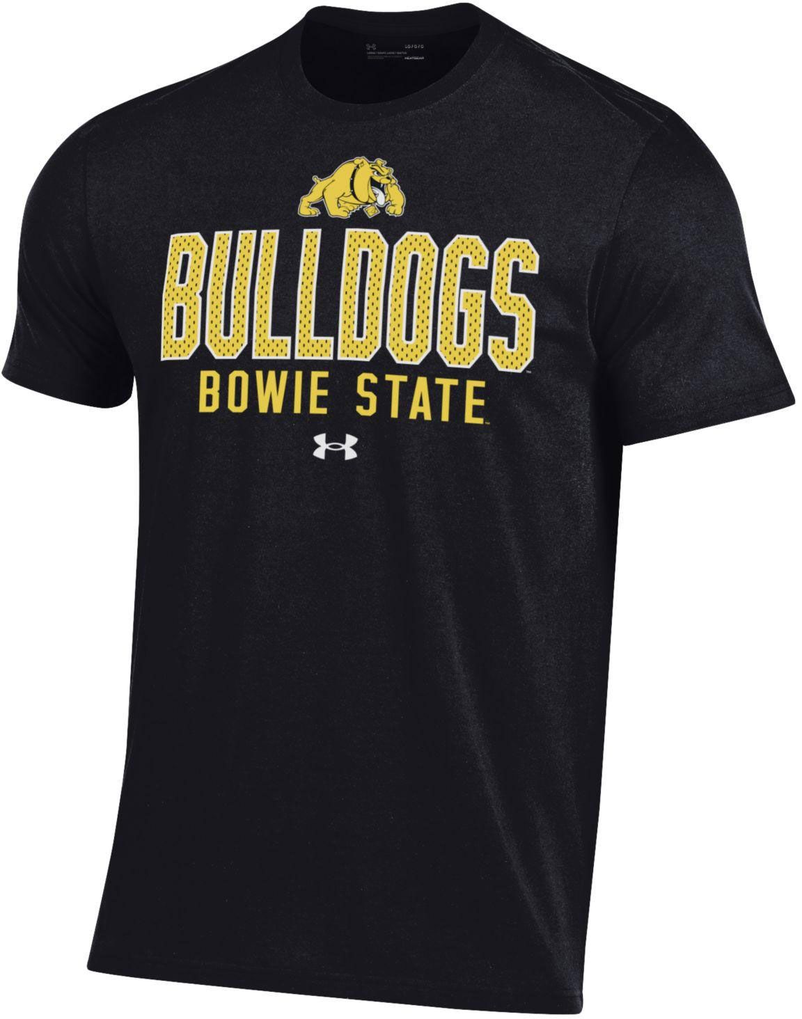 Under Armour Men's Bowie State Bulldogs Black Performance Cotton T-Shirt