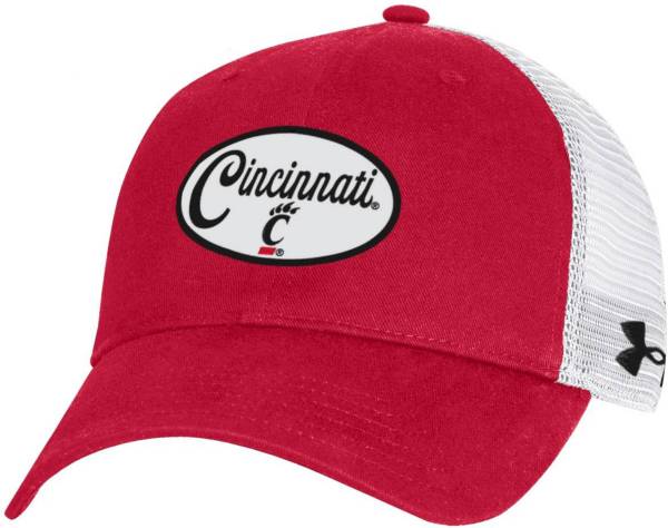 Under Armour Men's Cincinnati Bearcats Red Washed Performance Cotton Adjustable Trucker Hat product image