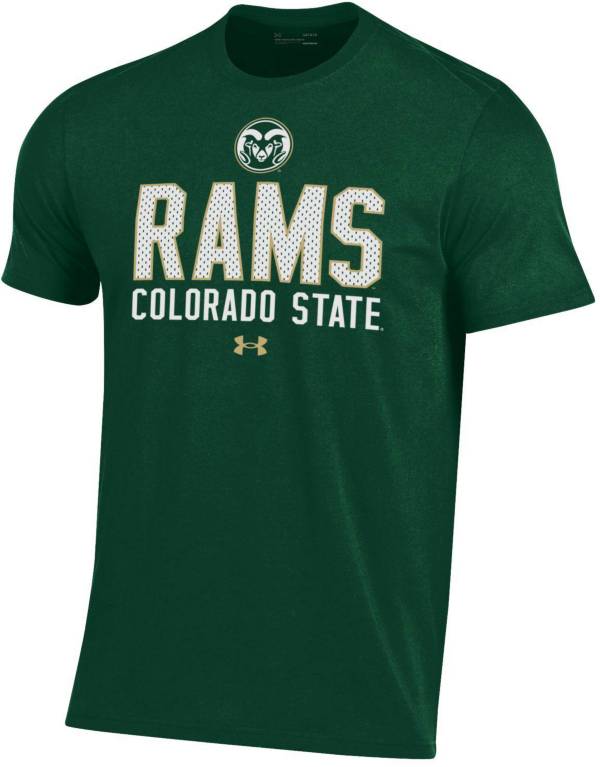 Under Armour Men's Colorado State Rams Green Performance Cotton T-Shirt product image