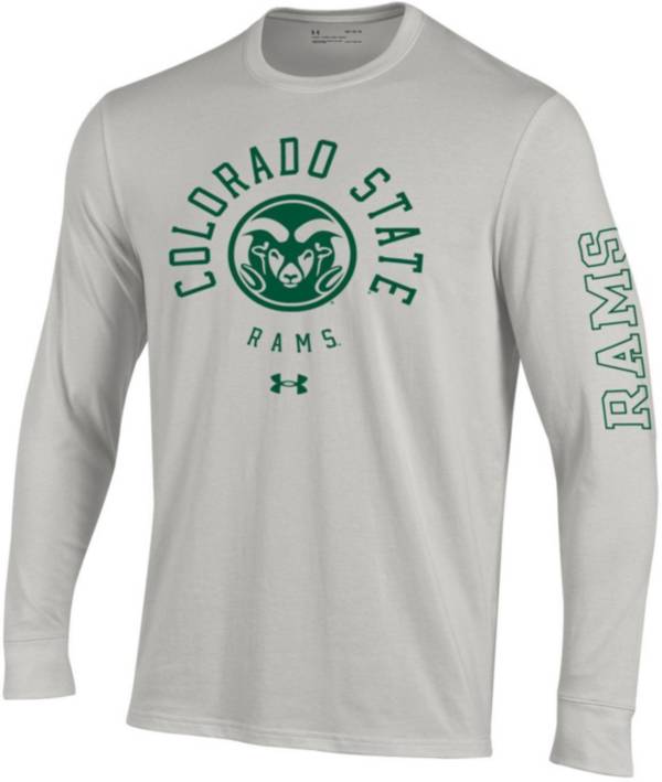 Men's Chicago Cubs Under Armour Green Team Logo Tri-Blend Performance  T-Shirt