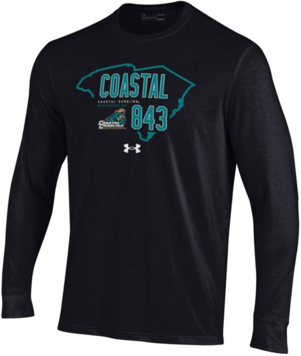 Under Armour Men's Coastal Carolina Chanticleers Black 843 Area Code Long Sleeve T-Shirt product image