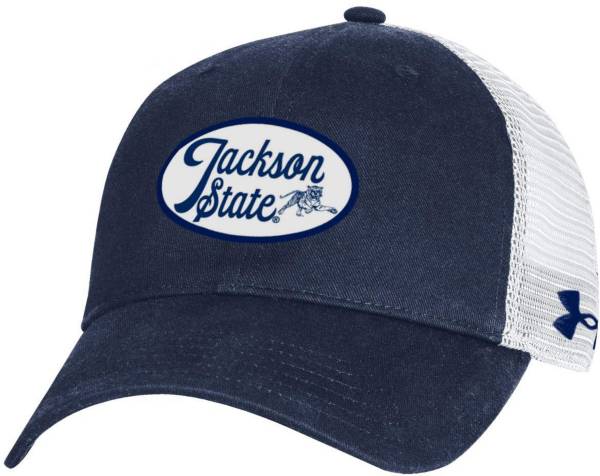 Under Armour Men's Jackson State Tigers Navy Blue Performance Cotton Adjustable Hat product image