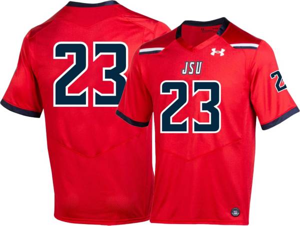 Under Armour Men's Jackson State Tigers Red Replica Football Jersey, XL