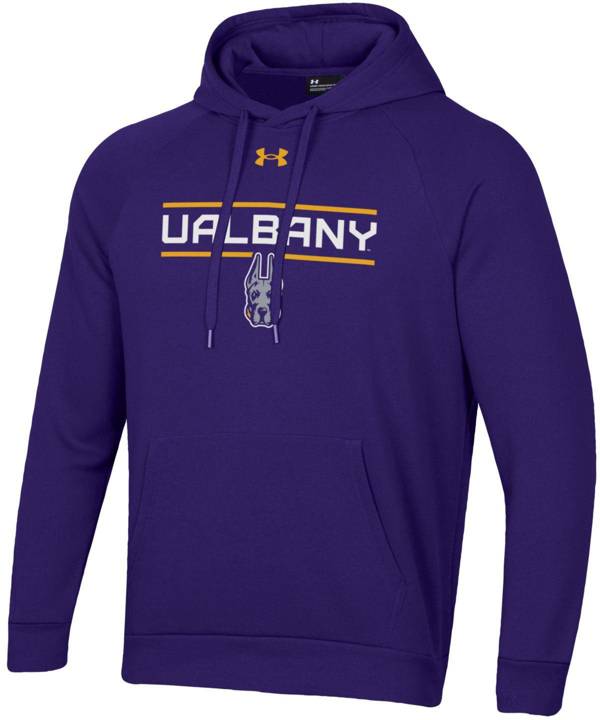 Purple under armour online hoodie mens