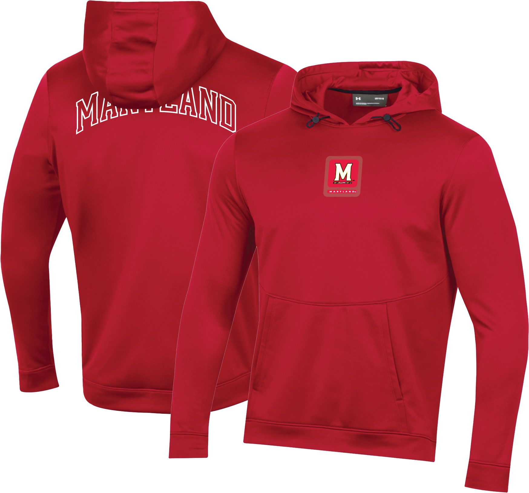 Under Armour Men's Maryland Terrapins Red Armour Fleece Pullover Hoodie |  Dick's Sporting Goods