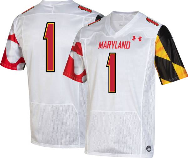 Maryland Terrapins Under Armour Replica Baseball Jersey - Gray