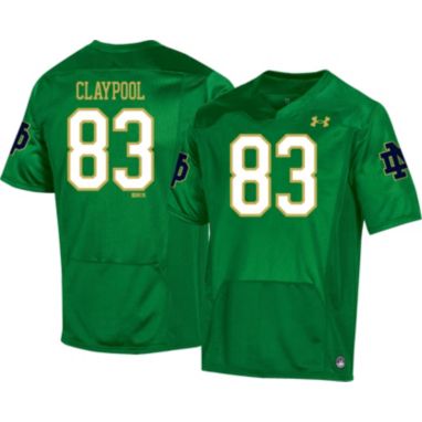 sorry, Under Armour Men's Notre Dame Fighting Irish Chase Claypool #83 Green Replica Football Jersey is currently out of stock