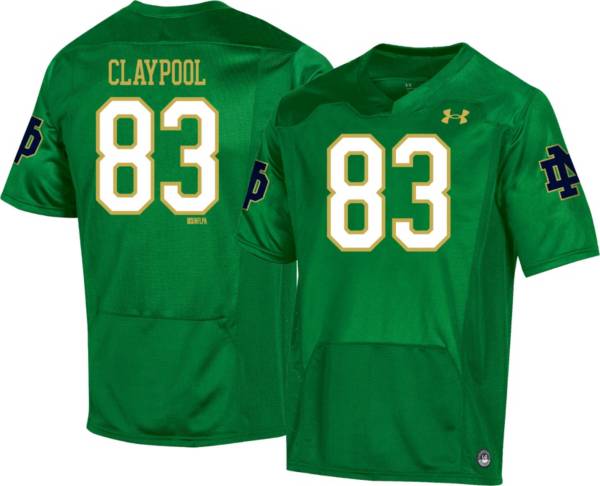 Under Armour Men's Notre Dame Fighting Irish Navy #83 Chase Claypool  Replica Jersey