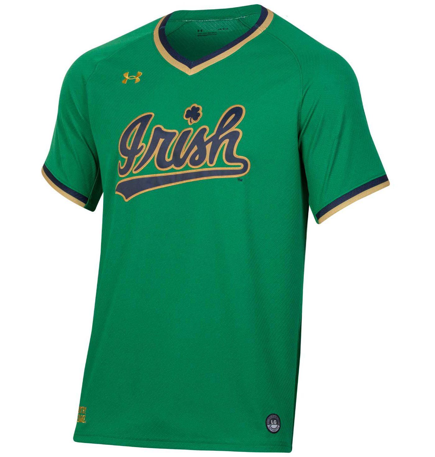 Under Armour Men s Notre Dame Fighting Irish Kelly Green Replica Baseball Jersey Dick s Sporting Goods