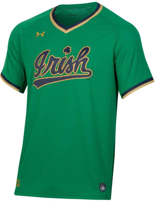 Under Armour Men's Notre Dame Fighting Irish Kelly Green Replica Baseball Jersey product image