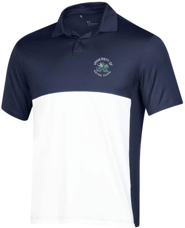 Under Armour Men's Notre Dame Fighting Irish Navy Color Block Polo product image