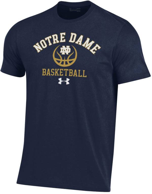 Under Armour Men s Notre Dame Fighting Irish Basketball Navy T