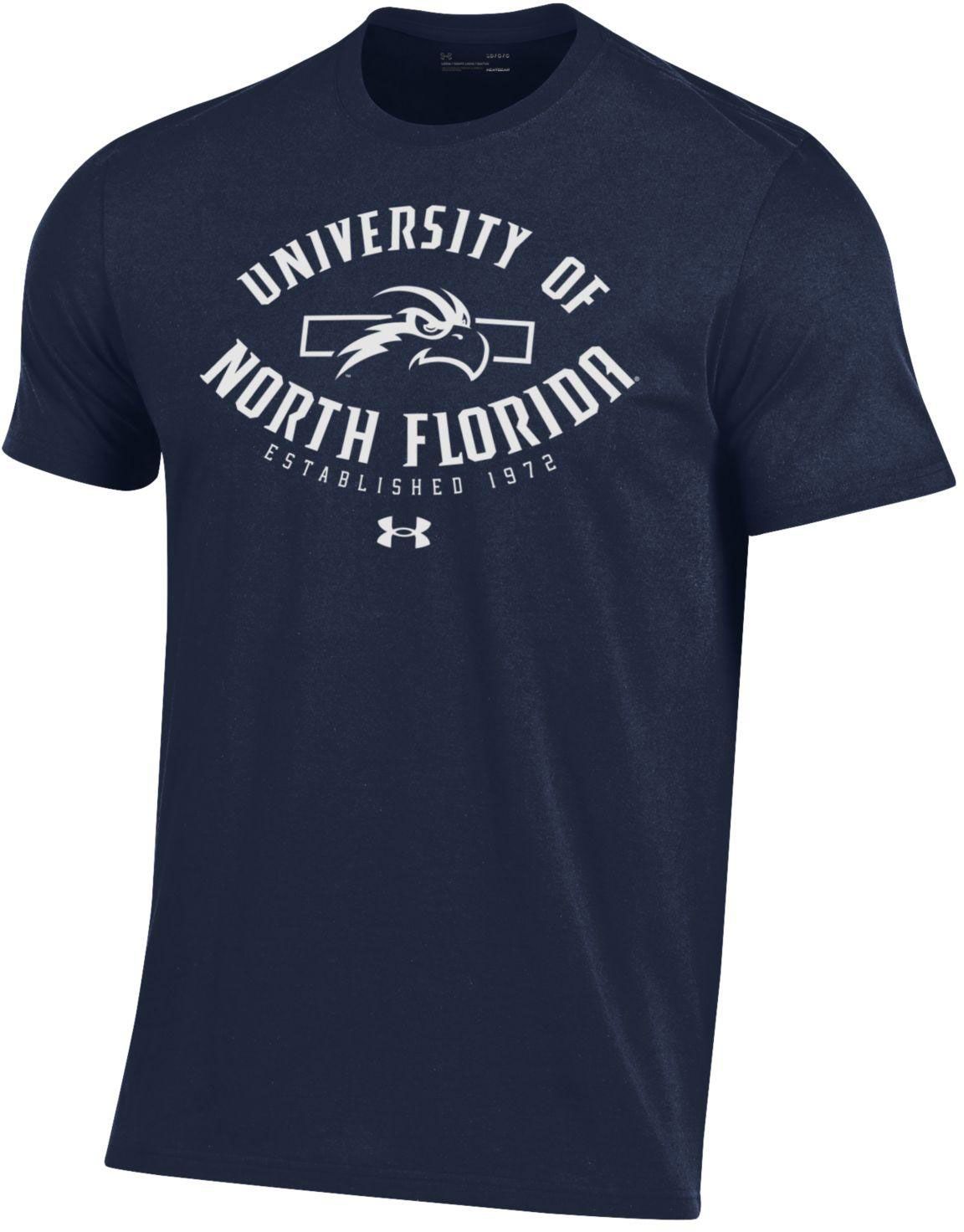 Under Armour Men's North Florida Ospreys Blue Performance Cotton T-Shirt