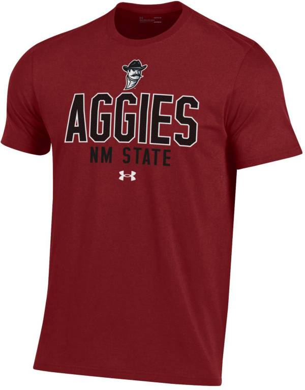 Under Armour Men's New Mexico State Aggies Crimson Performance Cotton T-Shirt product image