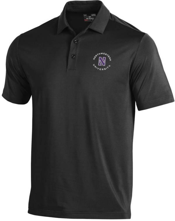 Under Armour Men's Northwestern Wildcats Black Tech Polo product image