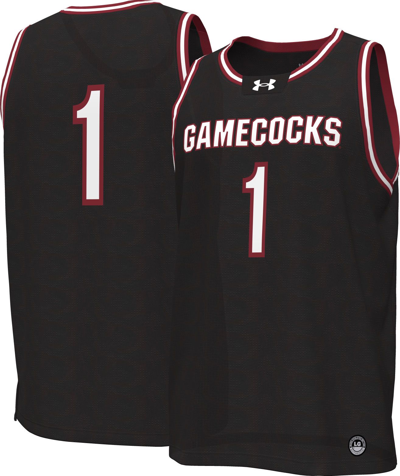 Under Armour Men's South Carolina Gamecocks #1 Black Replica Basketball Jersey product image