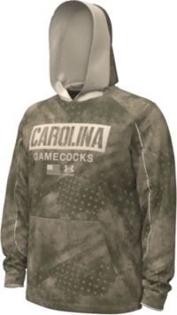 Under Armour Men's South Carolina Gamecocks Olive Freedom Pullover Fleece  Hoodie