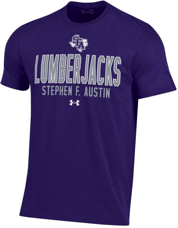 Under Armour Men's Stephen F. Austin Lumberjacks Purple Performance Cotton T-Shirt product image