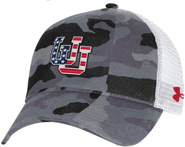 Under Armour Men's Utah Utes  Camo USA Adjustable Trucker Hat product image