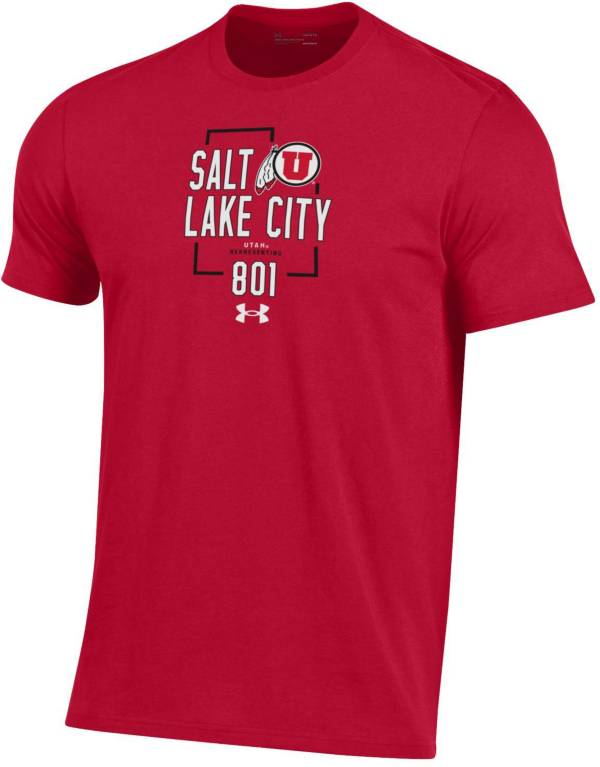 Under Armour Men's Utah Utes Red 801 Area Code T-Shirt product image