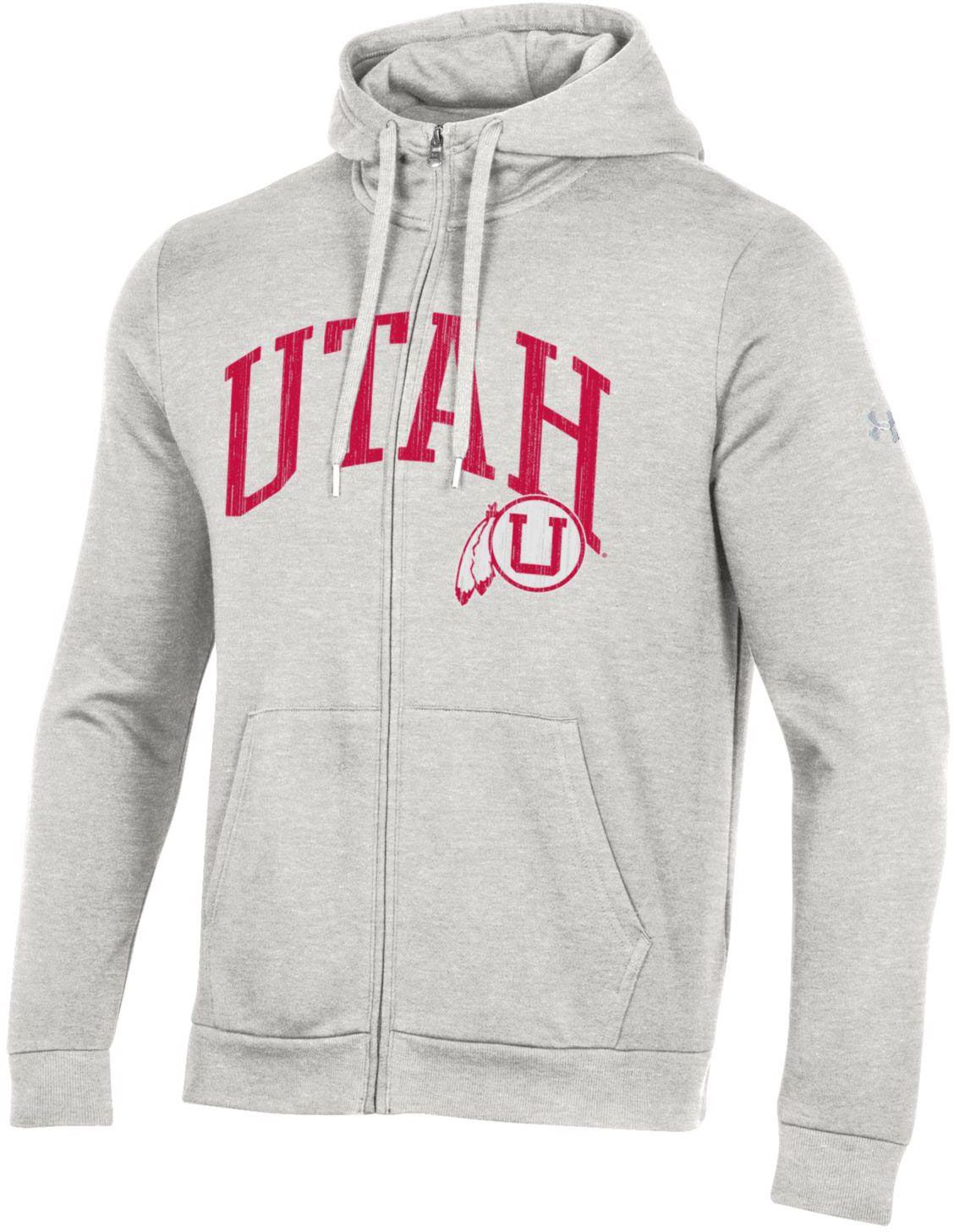 Under Armour Men's Utah Utes Silver Heather All Day Full-Zip Hoodie |  Dick's Sporting Goods