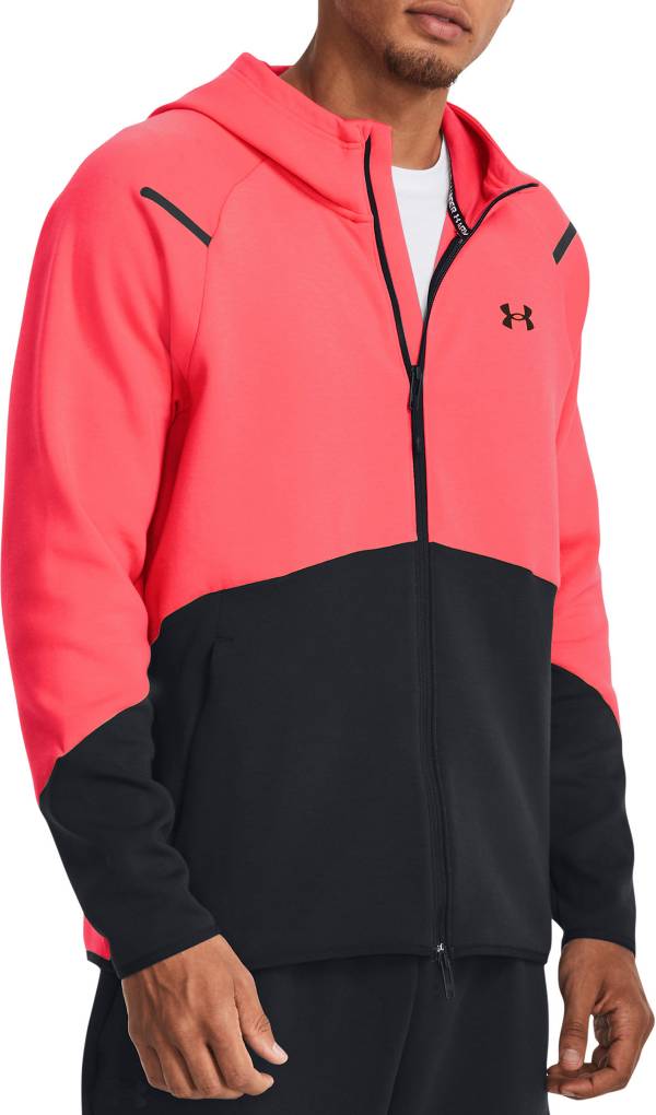 sweatshirt Under Armour Unstoppable Fleece Zip - Black - men´s 