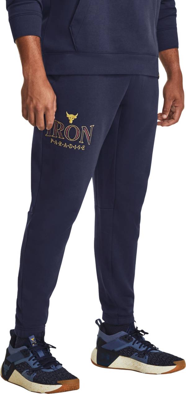 Under Armour Mens Rival Cotton Track Pants Navy M