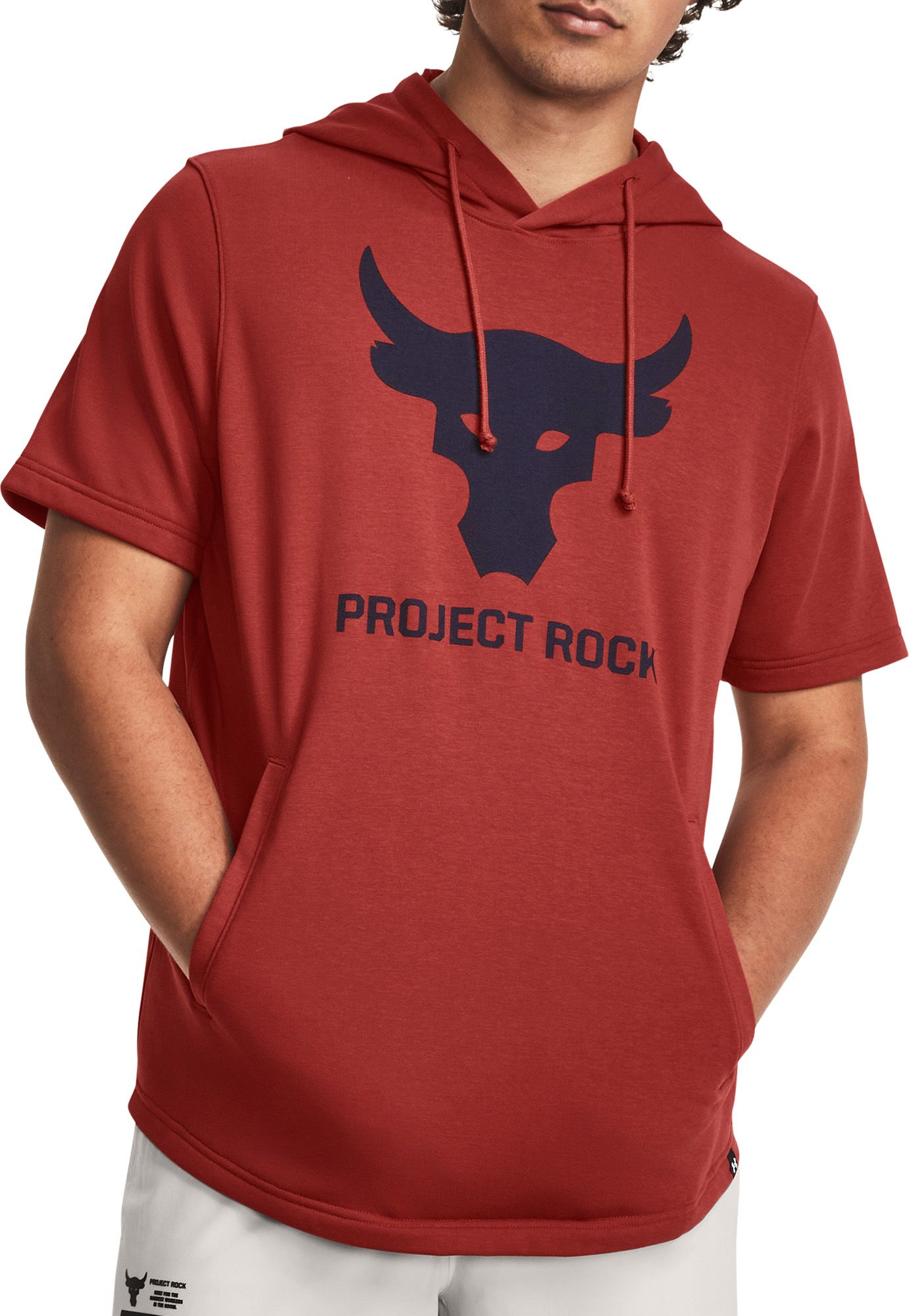 Under Armour Men's Project Rock Terry Short Sleeve Hoodie | Dick's Sporting  Goods