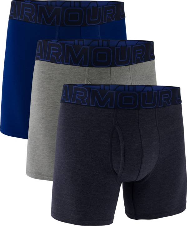 Under Armour Men's UA Performance Cotton 6” Boxer Briefs – 3 Pack