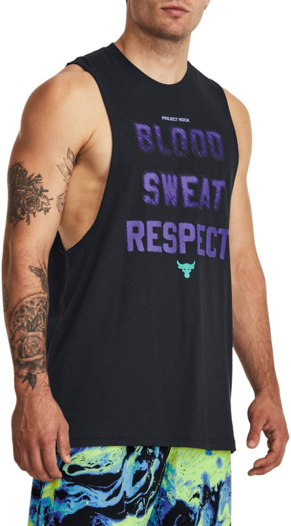 Men's project rock blood sweat 2024 respect tank