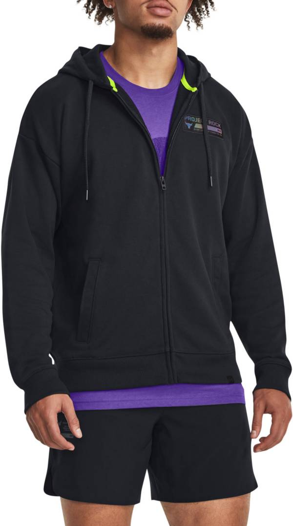 Mens Under Armour black Project Rock Hoodie