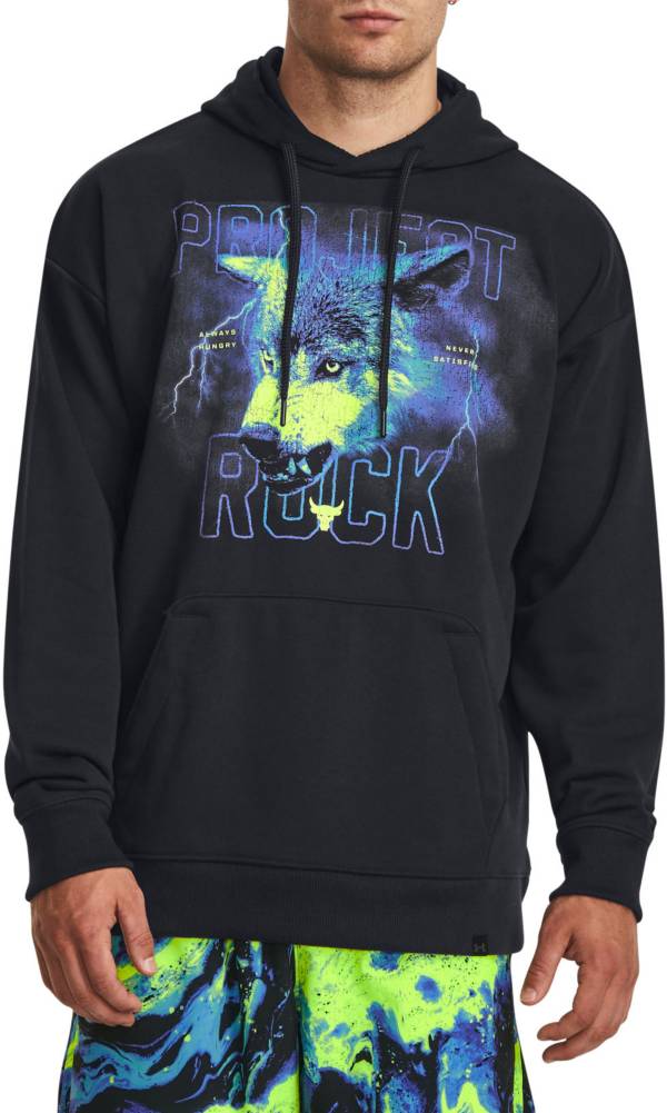 Under Armour Men's Project Rock Heavyweight Terry Hoodie (Small,  Academy/Mississippi-408) at  Men's Clothing store