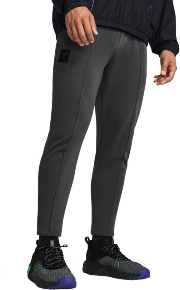 Pants and jeans Under Armour Project Rock Heavyweight Terry Pant Mod Gray  Medium Heather/ Academy