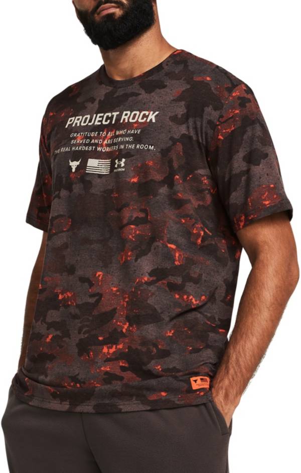 Under Armour Men's Project Rock Veterans Day Short Sleeve Printed T-Shirt