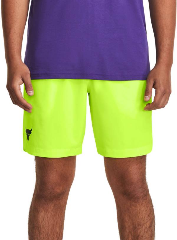 NEW Under Armour Mens UA Training Stretch Shorts -Lime Neon Green, XXL