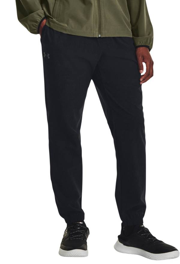 Under Armour Stretch Woven Cargo Pant, Black / Pitch Grey