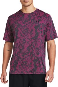 under armour tech vent geode t shirt astro pink black