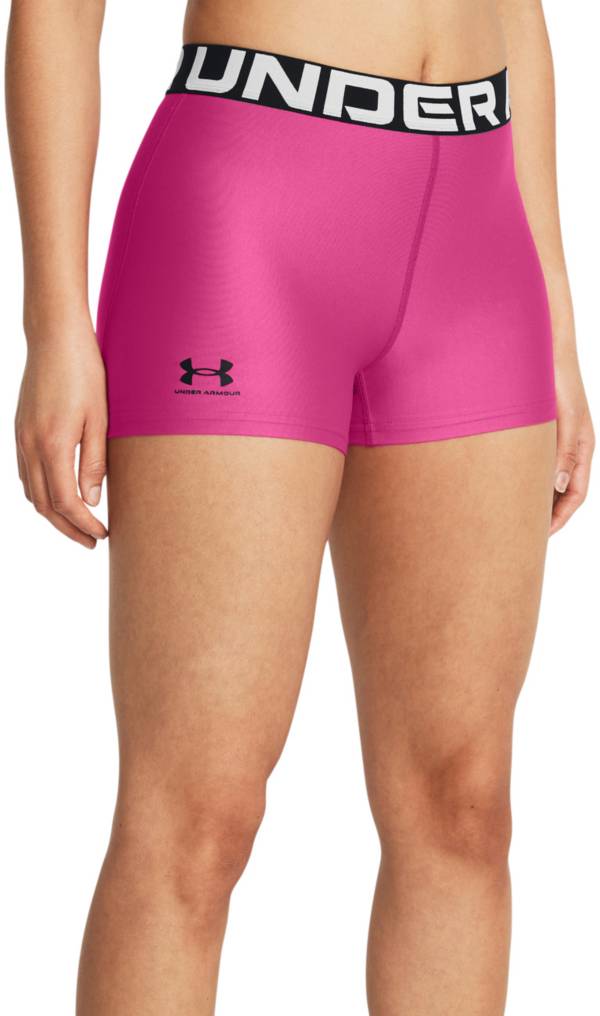 Under Armour Training heatgear booty shorts in pink