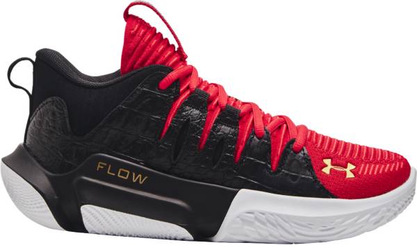 Under armour basketball shoes black cheap and red