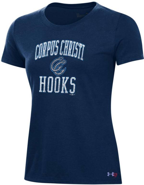 Under Armour Women's Corpus Christi Hooks Navy Performance T-Shirt ...