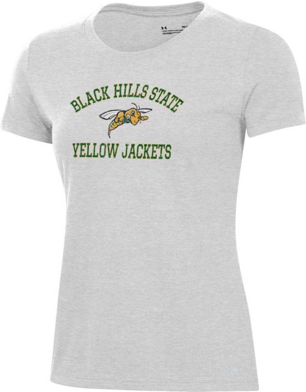 Under Armour Women's Black Hills State Yellow Jackets Silver Heather ...