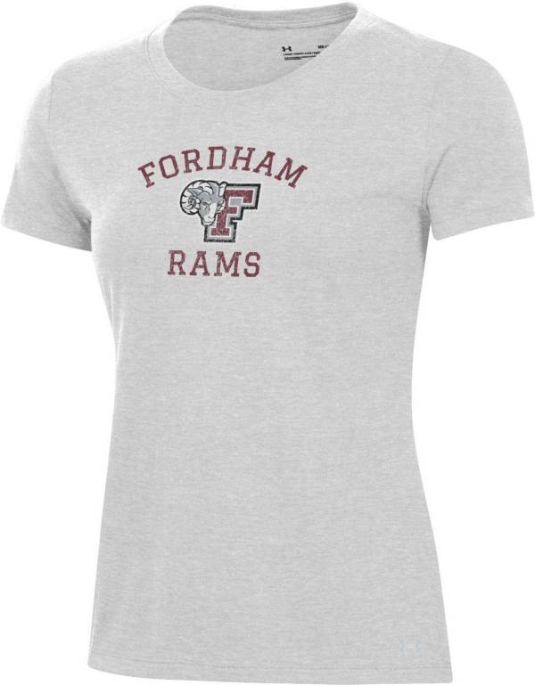 Under Armour Women's Fordham Rams Silver Heather Pennant T-Shirt | Dick ...