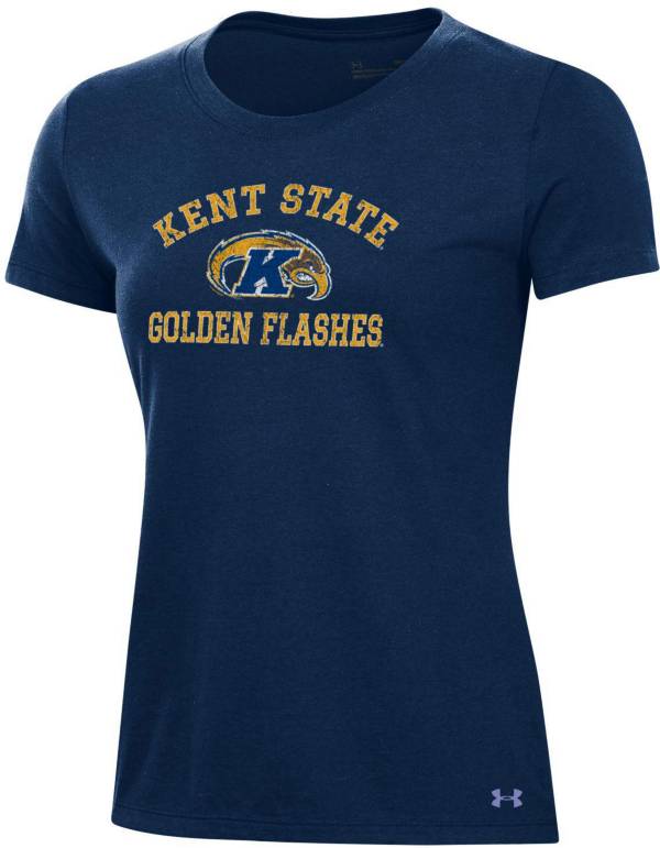 Under Armour Women's Kent State Golden Flashes Navy Blue Pennant T ...