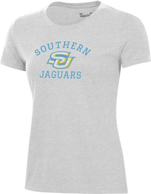 Under Armour Women's Southern University Jaguars Silver Heather Pennant TShirt Dick's