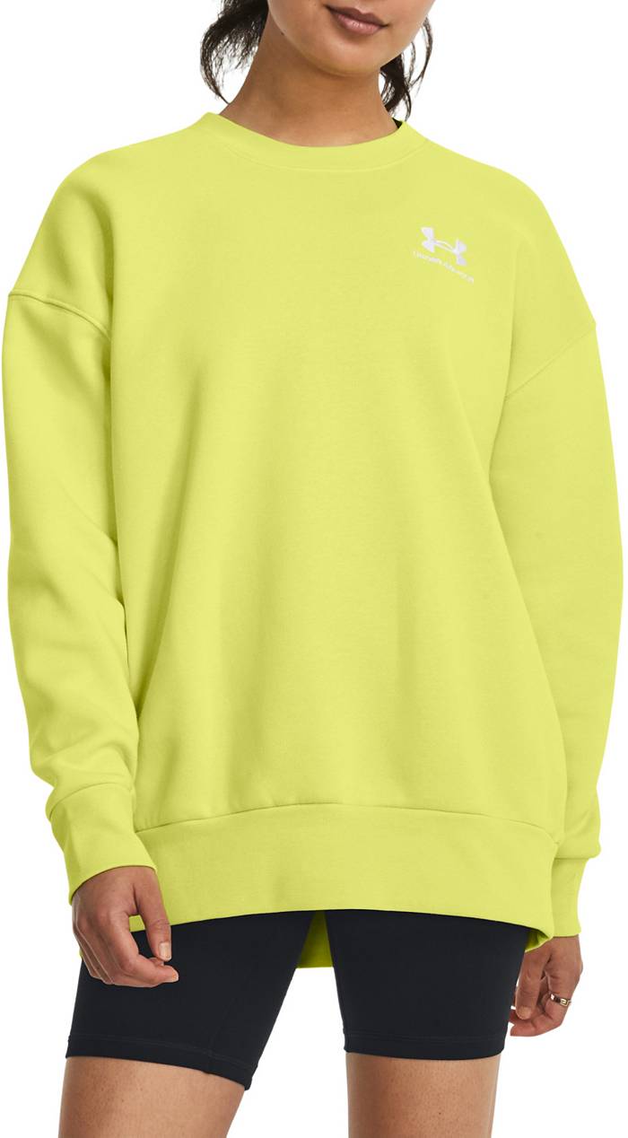 Adidas Ultimate Pullover Hoodie Womens Green Neon Yellow Size Medium