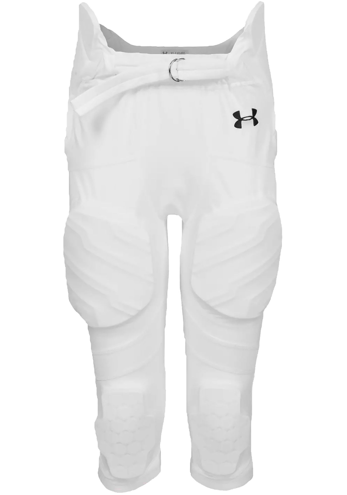 NWT Under Armour HeatGear Gameday White Integrated outlet Fitted Football Pants YLG